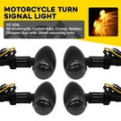 4X Black 12V Motorcycle Turn Bullet Signals Blinker Indicator Lights Amber Lamps. Fixed Price $25.99.