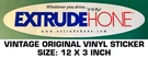 Extrudehone Whatever You Drive It' Ii Fly - Vintage Original Decal Sticker. Fixed Price $7.22.