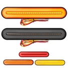 Lewtemi Pcs 9" 3-IN-1 Trailer Tail Light 12-30V Inch, Red, Amber. Fixed Price $34.02.