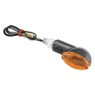 Bikemaster 266018 Mini-stalk Carbon Turn Signal W Amber Lenses. Fixed Price $25.45.