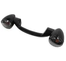 Bc Blk Rear Turn Signal Marker Light Bar Smoke Lens Harley Cross Bones 08-11. Fixed Price $273.61.