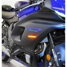 New Rage Cycle Front Turn Signals Black For 21+ Yamaha R7-FB. Fixed Price $115.00.