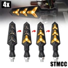 4PCS Universal Flowing Led Motorcycle Turn Signals Indicator Tail Lights. Fixed Price $12.49.