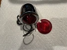 1 Custom Bullet Red Chrome Light/w Extra Interchangeable And Amber Lens. Fixed Price $21.60.