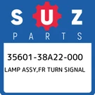 35601-38A22-000 Suzuki Lamp Assy,fr Turn Signal 3560138A22000, New Genuine Oem. Fixed Price $122.28.