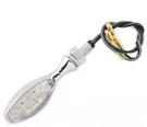 Bikemaster Torpedo Led Chrome Turn Signals W/clear Lens (266218). Fixed Price $36.66.