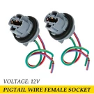 Universal Pigtail Wire Socket 7440 Female 992 Two Harness Signal Turn Brake Park. Fixed Price $10.44.