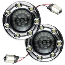 Eagle Lights 2 Rear Led Turn Signals 1156 Chrome Trim Rings Harley-davidson. Fixed Price $99.99.