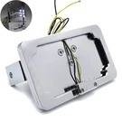 Httmt MT358-CD-LED Chrome Side Mount License Plate Frame Bracket W/led Light .... Fixed Price $108.39.