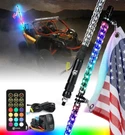 Spiral Rgb Led Flag Pole Whip Light With Remote Control By Xprite. Fixed Price $131.99.