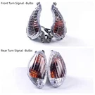 Front + Rear Turn Signal Clear Lens Bulbs Fit Suzuki 2008-2019 Hayabusa GSXR1300. Fixed Price $74.05.