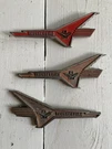 3 Original Oem Ford Thunderbird Fender Emblems V8 1956-57. Fixed Price $35.00.