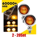 2-20 Motorcycle Chrome Bullet Turn Signal Indicator Blinker Amber Lamp Light 12V. Fixed Price $71.73.