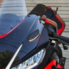 New Rage Cycle Led Mirror Block Off Plate Turn Signals Front Black Aprilia RSV4. Fixed Price $120.00.