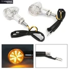 Universal Small Bullet Motorcycle Turn Signal Blinker Indicator Lights Chrome #8. Fixed Price $18.99.