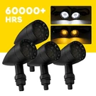 Motorcycle Led Turn Signal Blinker Light White Amber For Harley Davidson Softail. Fixed Price $34.19.