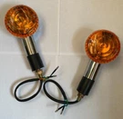 Krator TL074 Amber Turn Signals (2) Chrome Housing For Suzuki Intruder 700. Fixed Price $52.00.