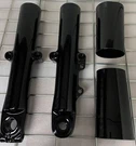 Harley Touring Single Disc Fork Legs Gloss Black Lower 2014 -23 Sliders Outright. Fixed Price $699.00.