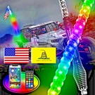 Whip Light Antenna 3FT Rgb Led Spiral Chase App Remote For Utv Atv Control. Fixed Price $59.39.