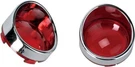 Drag Specialties 2020-0398 Chrome Red Turn Signal Lenses & Visor For Deuce. Fixed Price $42.75.