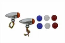 Mini Amber Led Bullet Lens Marker Lamp Set For Harley Davidson By V-twin. Fixed Price $51.48.