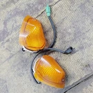 Kawasaki Ninja ZX600E Oem Front Turn Signals Blinkers Left Right Scratched. Fixed Price $27.95.