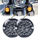 Realove 3-1/4 Inch Front Led Turn Signal 1157 Double Base Amber Lamp Black. Fixed Price $64.21.