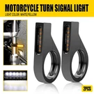 2X Front Motorcycle 39-41MM Fork Led Turn Signal Light Indicator Amber White Eah. Fixed Price $28.99.