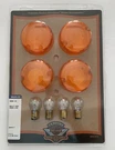 Harley Davidson Bullet Turn Signal Lens And Bulb Kit 69305-02 Stock Oem (2001). Fixed Price $24.99.