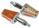 Bike It Sabre Motorcycle Indicators Chrome Finish Amber Lens INDLED24. Fixed Price $53.29.