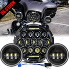7" Projector Led Headlight + 4.5" Fog Passing For Harley Davidson Touring. Fixed Price $53.20.