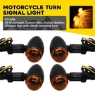 4X Black Motorcycle 12V Turn Bullet Signals Blinker Indicator Lights Amber Lamps. Fixed Price $24.69.