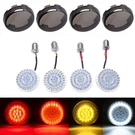 Led 1157 Turn Signal Light Smoke Lens For Harley Touring Softail Amber White Red. Fixed Price $35.16.