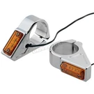 Joker Machine Chrome 41MM Fork Mount Rectangle Led Turn Signals 05-301-3. Fixed Price $161.96.