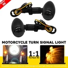 For Harley Bobber Chopper Black Motorcycle Mini Bullet Turn Signals Amber Lights. Fixed Price $15.19.