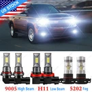 For Suburban Tahoe 2007-2014 Led Headlight Bulbs High/low + Fog 6PC P1335. Fixed Price $33.34.