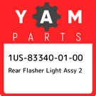 1US-83340-01-00 Yamaha Rear Flasher Light Assy 2 1US833400100, New Genuine Oem P. Fixed Price $310.16.