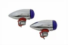 Mini Led Bullet Blue Lens Marker Lamp Set For Harley Davidson By V-twin. Fixed Price $42.88.