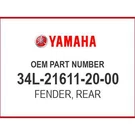 Yamaha Fender, Rear 34L-21611-20-00 Oem New. Fixed Price $32.45.