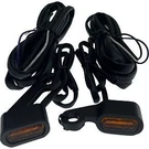 Drag Specialties 2040-3056 Black Amber Led Handlebar Marker Lights For 04-13 Xl. Fixed Price $116.43.