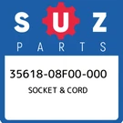 35618-08F00-000 Suzuki Socket & Cord 3561808F00000, New Genuine Oem Part. Fixed Price $37.22.
