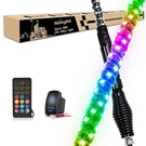 Nilight 4FT Spiral Rgb Led Whip With Spring Base -1PC,. Fixed Price $101.10.