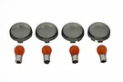 Turn Signal Dome Style Lens Kit Smoked For Harley Davidson By V-twin. Fixed Price $44.62.