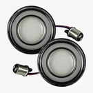 Eagle Lights Halos 2" Smoke Rear Led Turn Signals 1157 For Harley Motorcycles. Fixed Price $119.99.