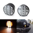 Clear Lens White Light Bar, Amber Led Turn Signal Lamps For 07-17 Jeep Wrangler. Fixed Price $33.09.