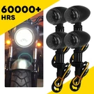 Bullet Amber Turn Motorcycle Black Signals Blinker Lights For Harley Sportster. Fixed Price $24.79.
