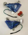 05-12 ZX6R, 06-07 ZX10R, ZX14R Front Turn Signals With Blue Lenses CTS-0048-B. Fixed Price $48.95.
