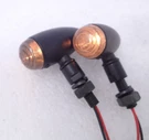 Pair Universal Black Amber Led Mini Motorcycle Turn Signal Lights V.twin 33-1334. Fixed Price $21.25.