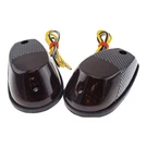 Surface Mount Light Smoke Carbon Universal Motorcycle Croc Turn Signal Marker. Fixed Price $19.74.
