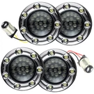 Eagle Lights 2" Harley Led Turn Signal Kit Rear 1157 Chrome Trim Ring Equalizer. Fixed Price $249.99.